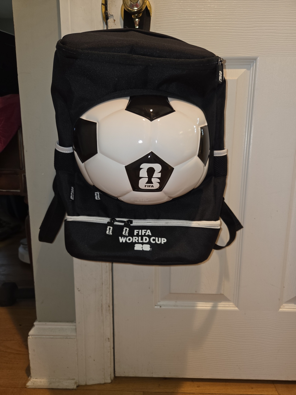 World Cup Black Soccer Backpack